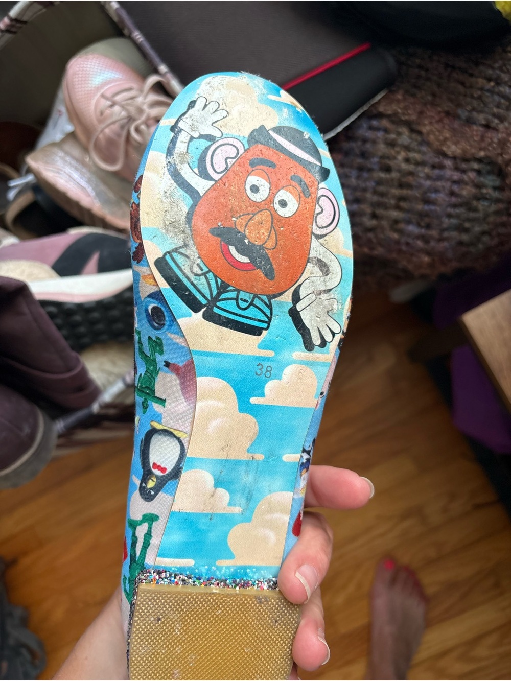Irregular Choice Toy Story Character Flats in Blue, Brown & Purple - Picture 3 of 7
